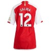 Camiseta de fútbol Arsenal 2023-24 Saliba 12 Primera Equipación - Mujer